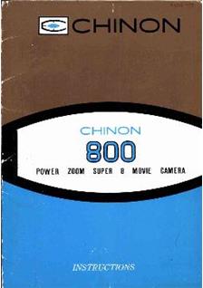 Chinon 800 manual. Camera Instructions.